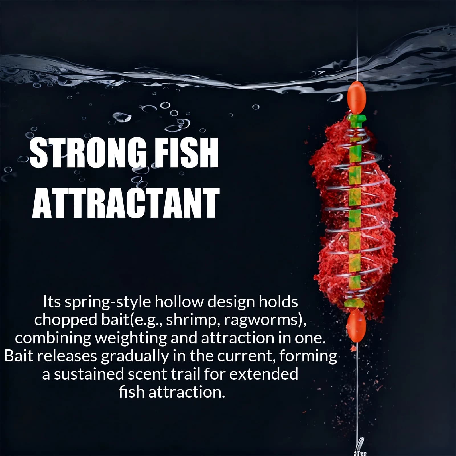 Sliding Bait Cage Rig with Luminous Beads