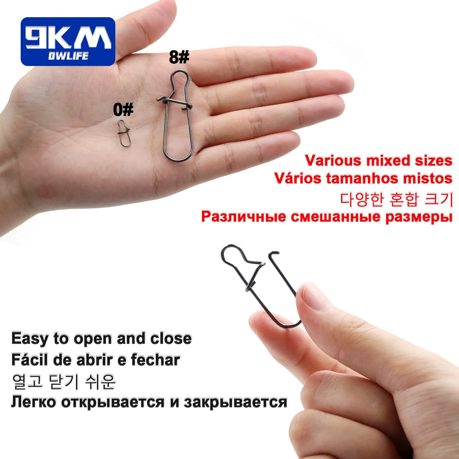 Stainless Steel Fast Lock Duo Snap Clips