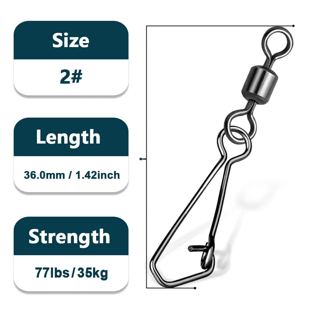 50-200Pcs Quick Change Barrel Swivel Snaps
