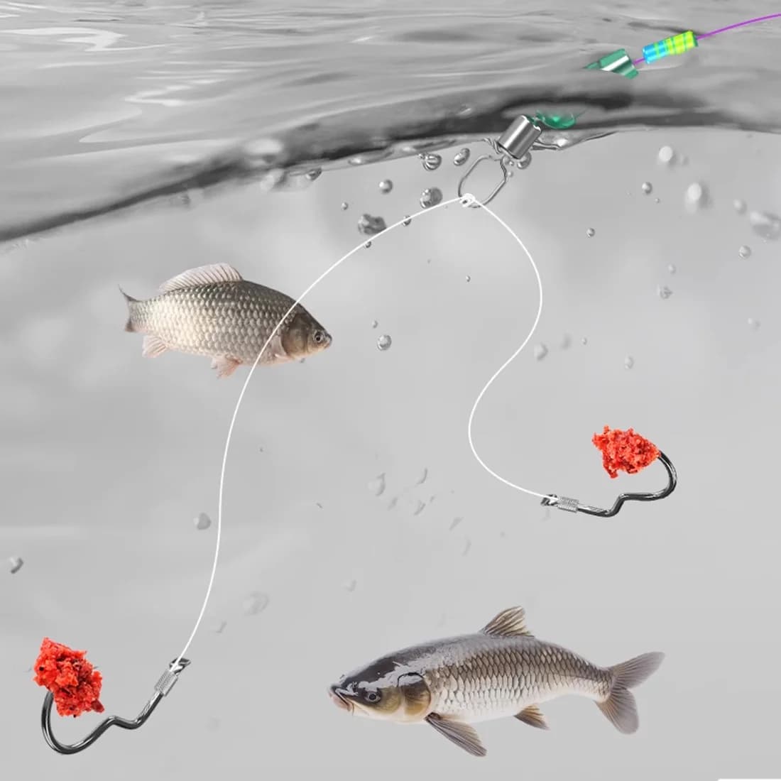 Automatic Flip Carp Fishing Hooks, 50-200 Pcs