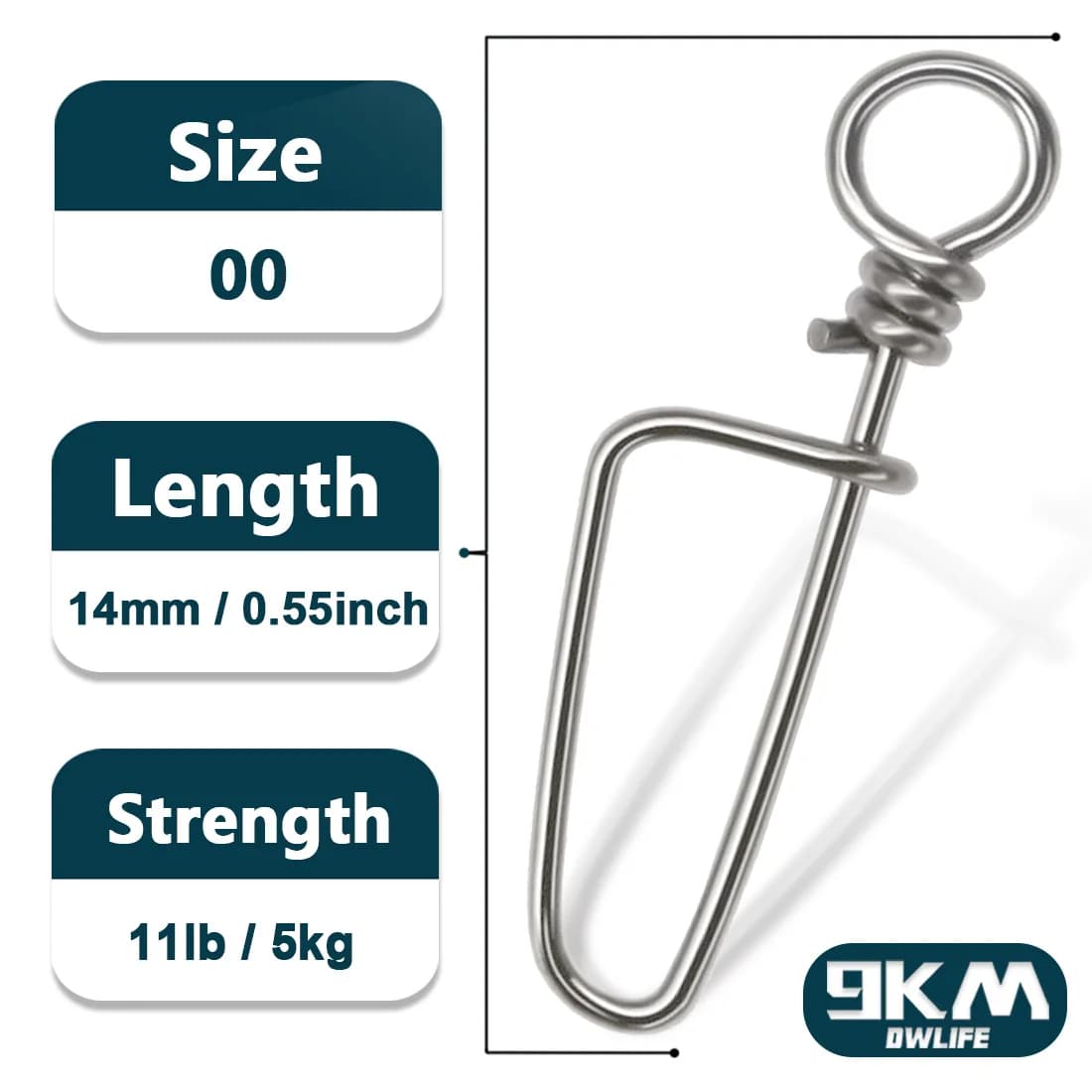 Stainless Steel Coastlock Snaps for Fishing Lures