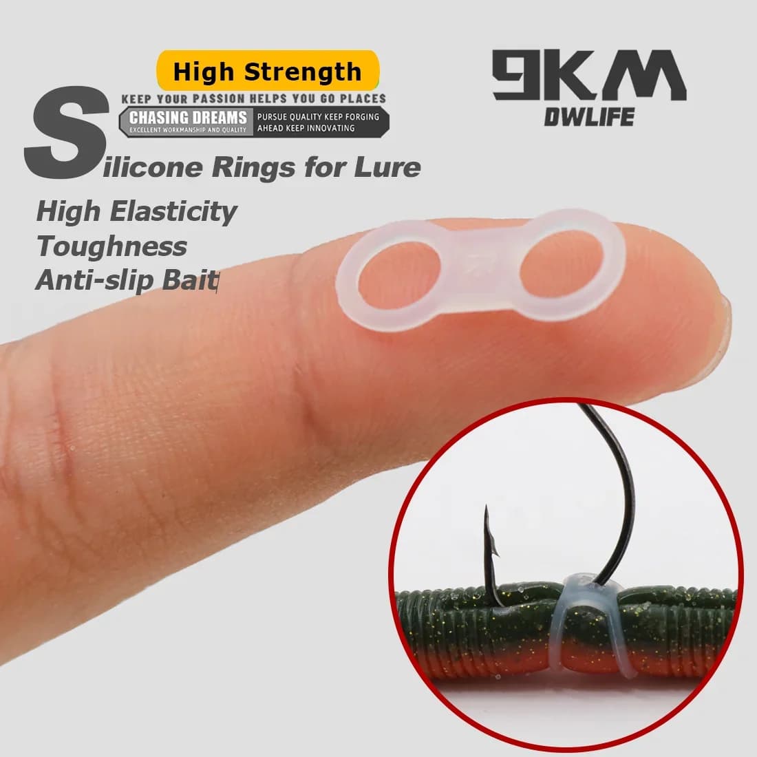 30pcs Silicone Soft Bait Protection Rings