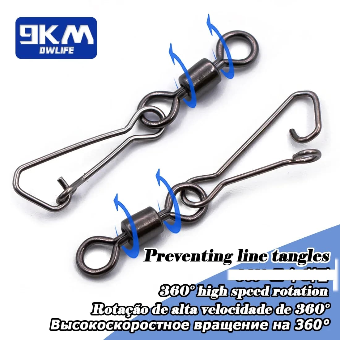50-200Pcs Quick Change Barrel Swivel Snaps