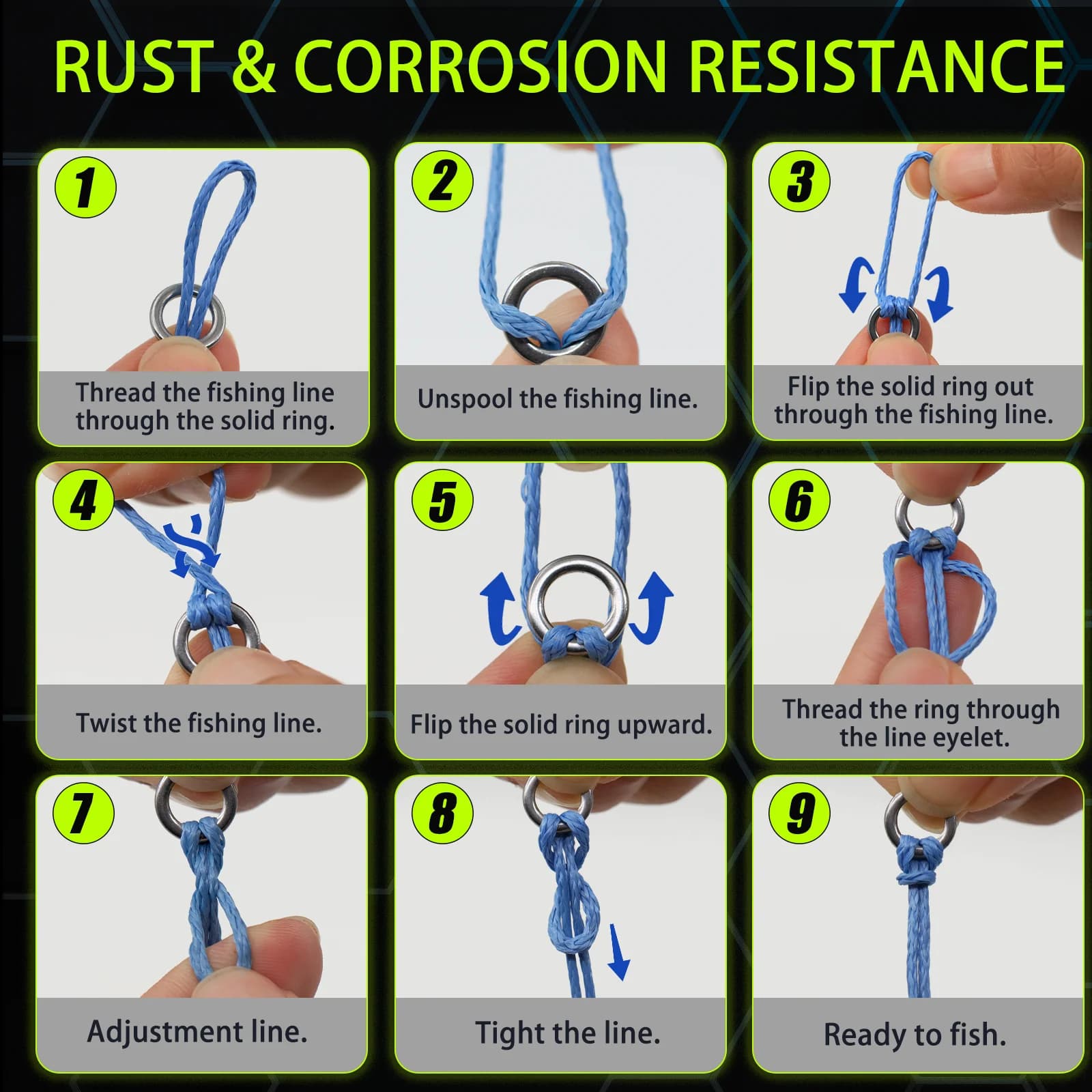 Solid Stainless Steel Rings for Assist Hooks and Jigs