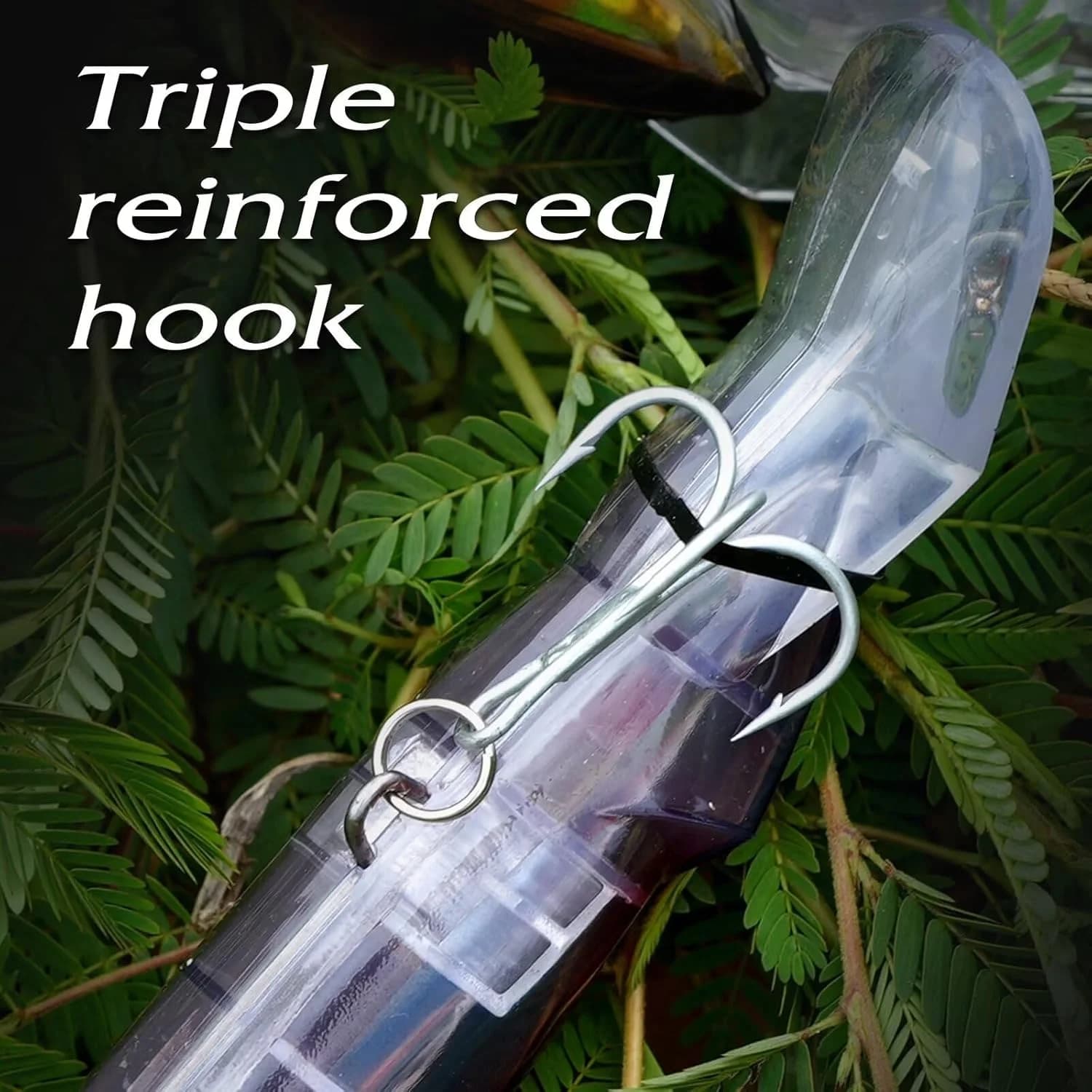 Artificial Squid Lure with 3D Holographic Eyes