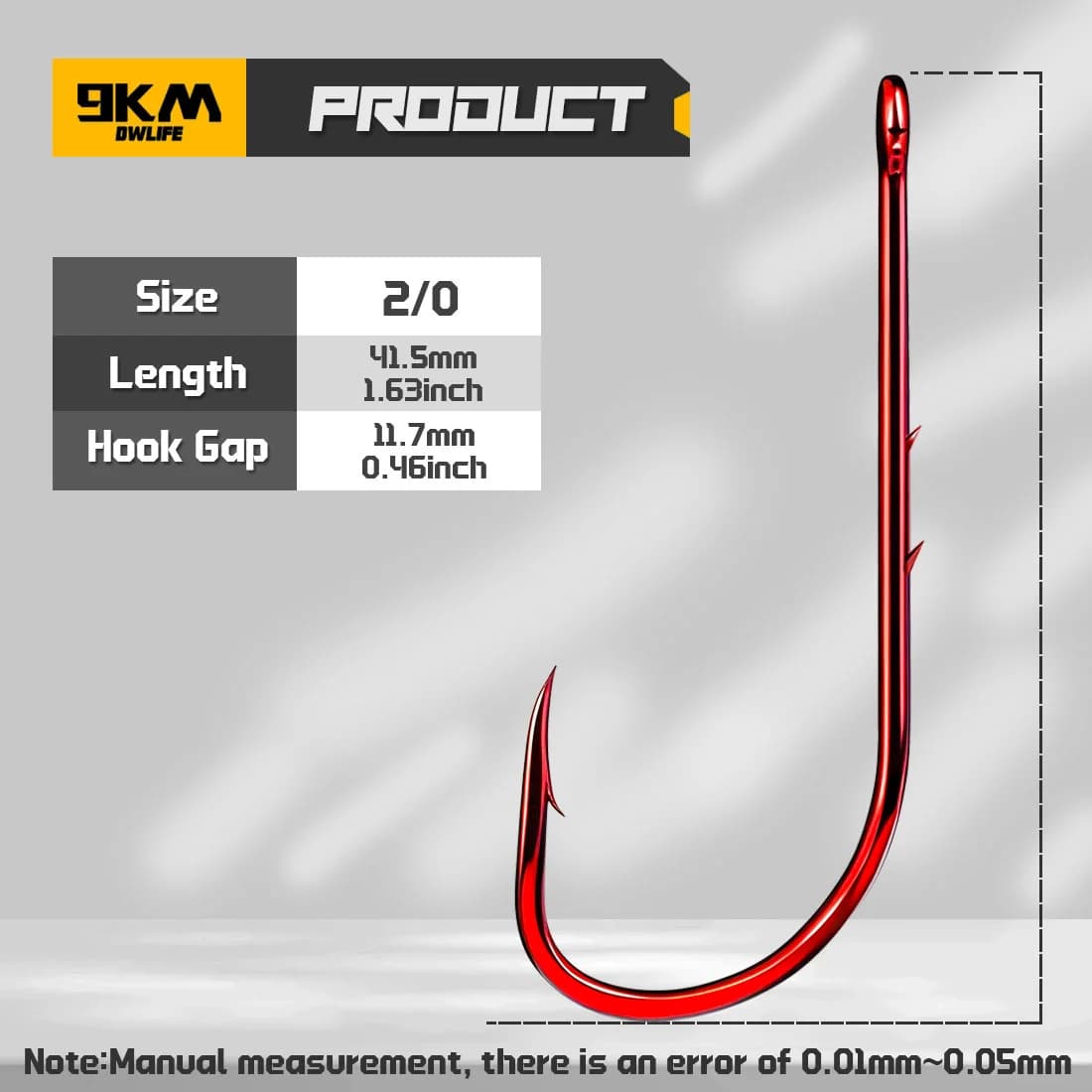 Long Shank Red Baitholder Fishing Hooks