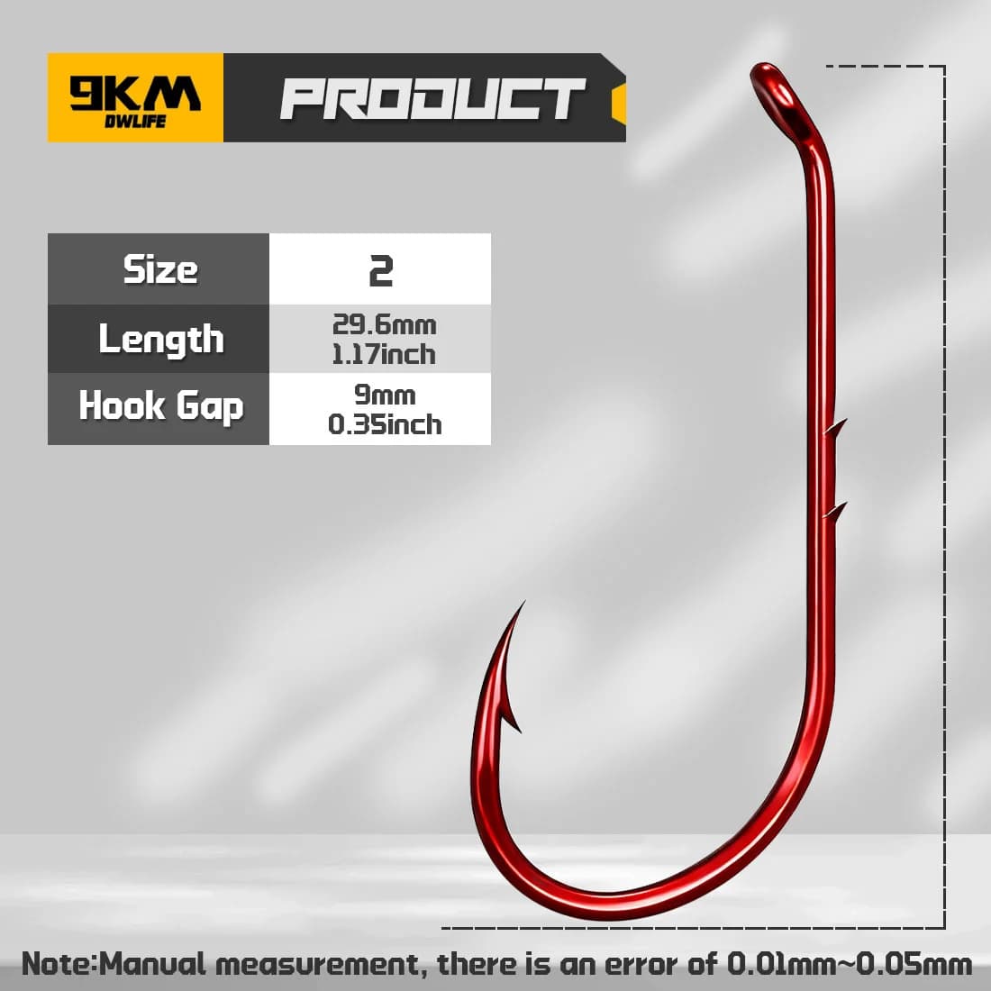 Red Double Barbed Long Shank Baitholder Hooks