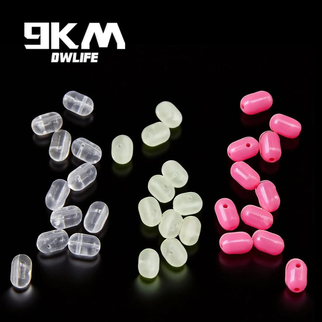Double Cross Hole Fishing Beads, 50-200 Pcs