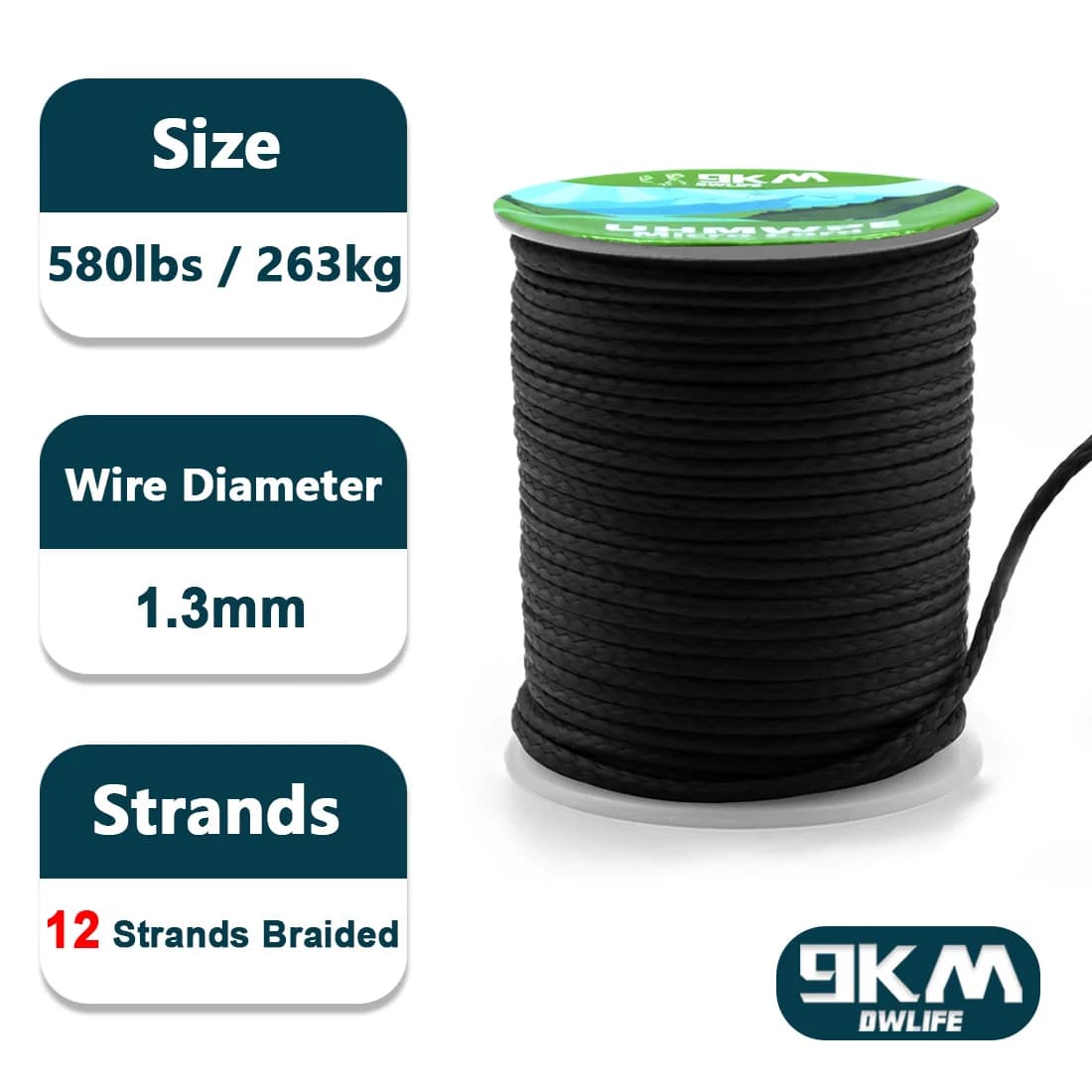 Hollow Braided UHMWPE Rope for Hammocks and Fishing