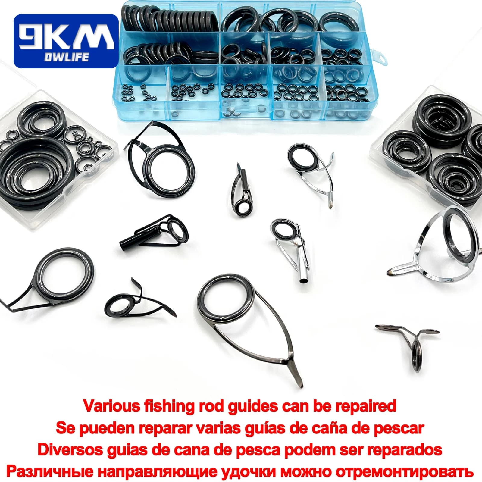 Ceramic Alconite Ring Rod Guide Replacement Kit, 26 Pcs