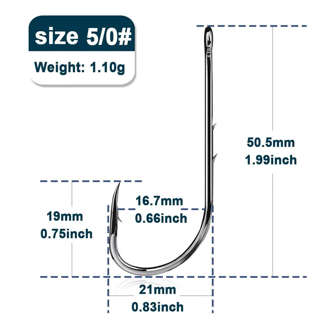 Barbed Long Shank Baitholder Fishing Hooks