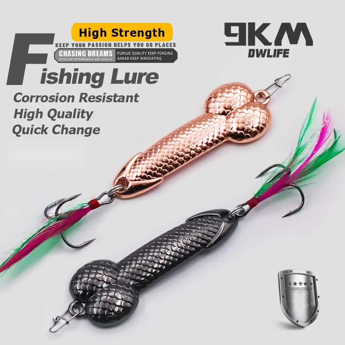 Hard Metal Spoon Fishing Lures for Bass
