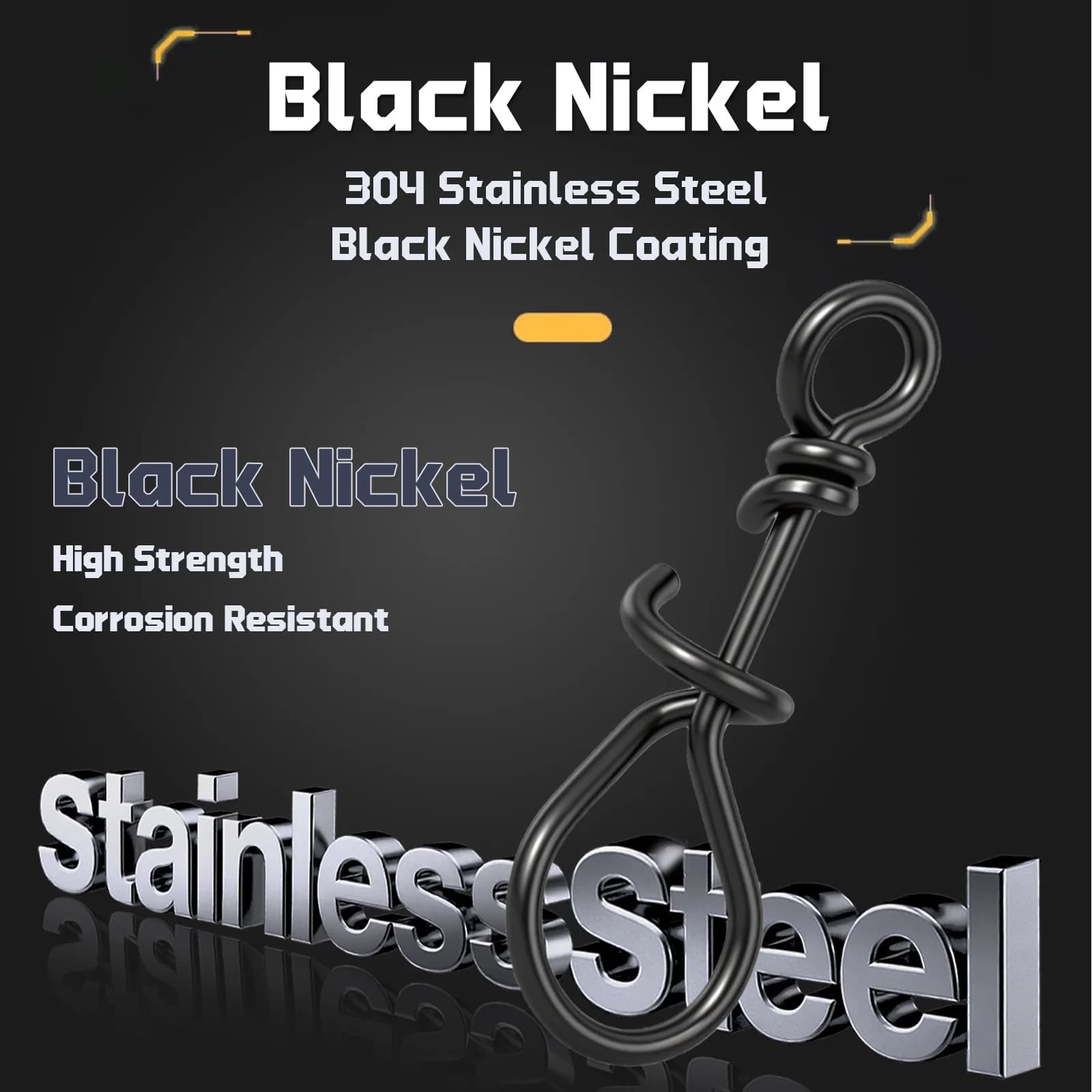 Stainless Steel Quick Change Fishing Snap Clips