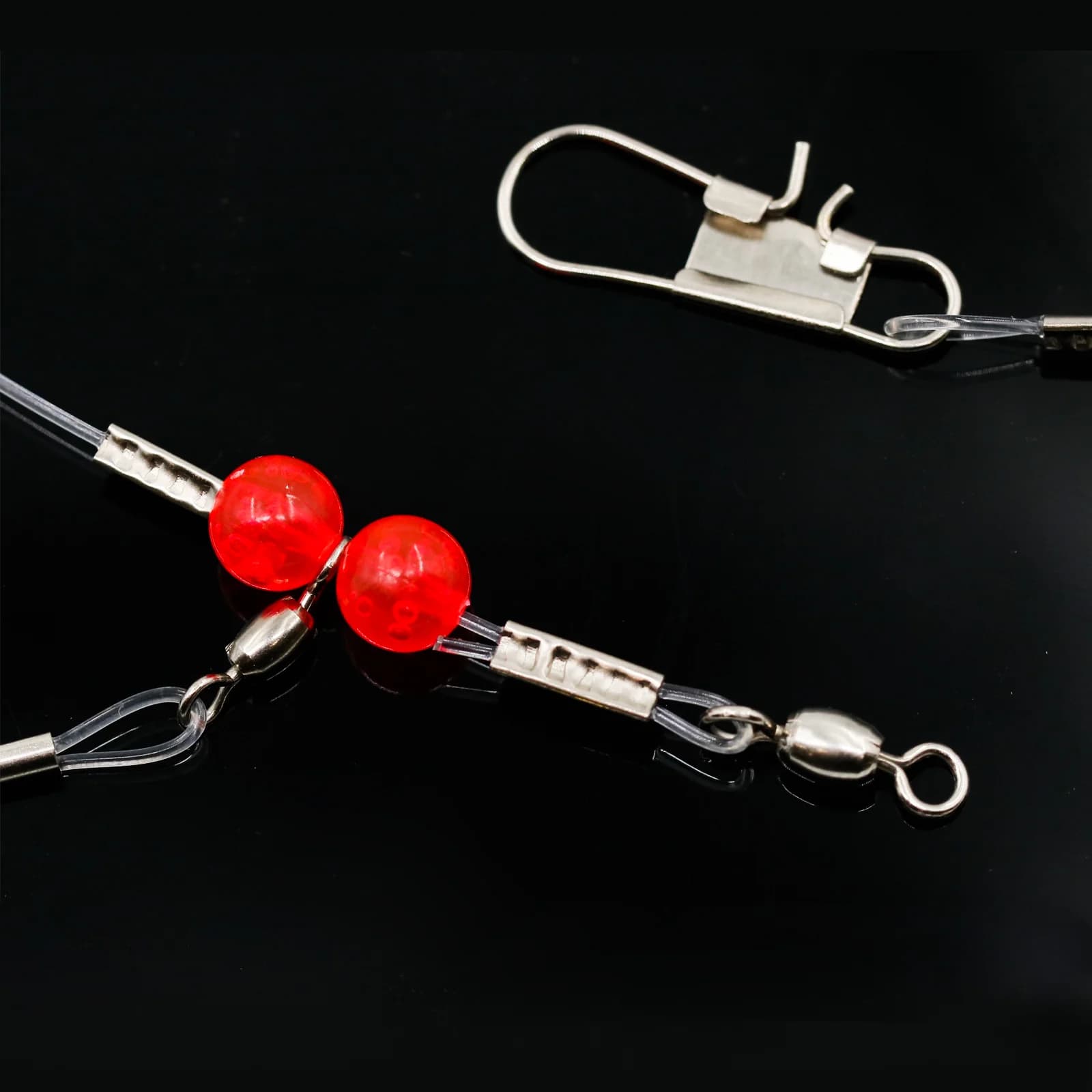 6pcs 3-Way Swivel Hook Connector Rig Set